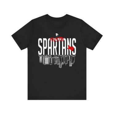 Alternative view of Houston Spartans Skyline - Men's/Unisex Tee