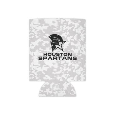 Houston Spartans White - Coozie Can Cooler