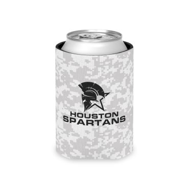 Alternative view of Houston Spartans White - Coozie Can Cooler