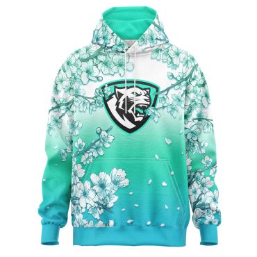 White Leopard Sakura - Pro Fleece Hoodie