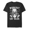 Deadpool Workout Eat Tacos Tee