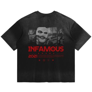 Alternative view of Infamous Outlaws - Boxy Tie-Dyed Tee