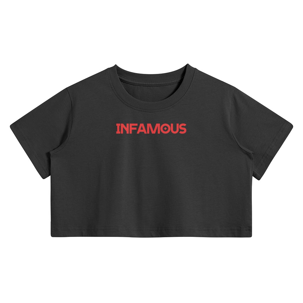 Infamous Outlaws - Womens Crop Tee - Image 3