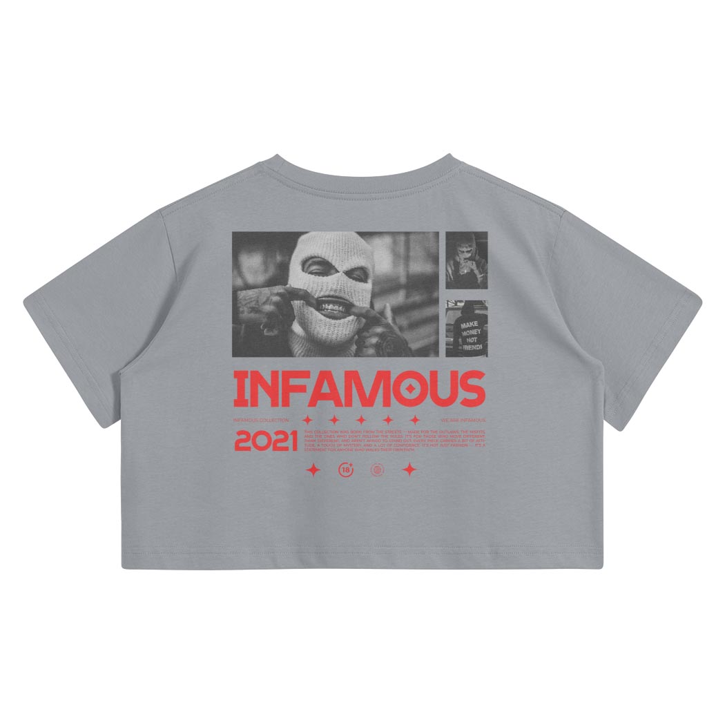 Infamous Outlaws - Womens Crop Tee - Image 6