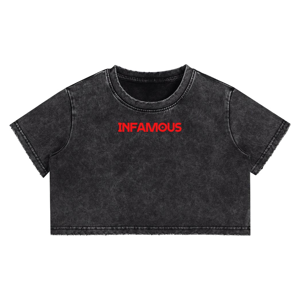Infamous Outlaws - Womens Crop Tee - Image 7