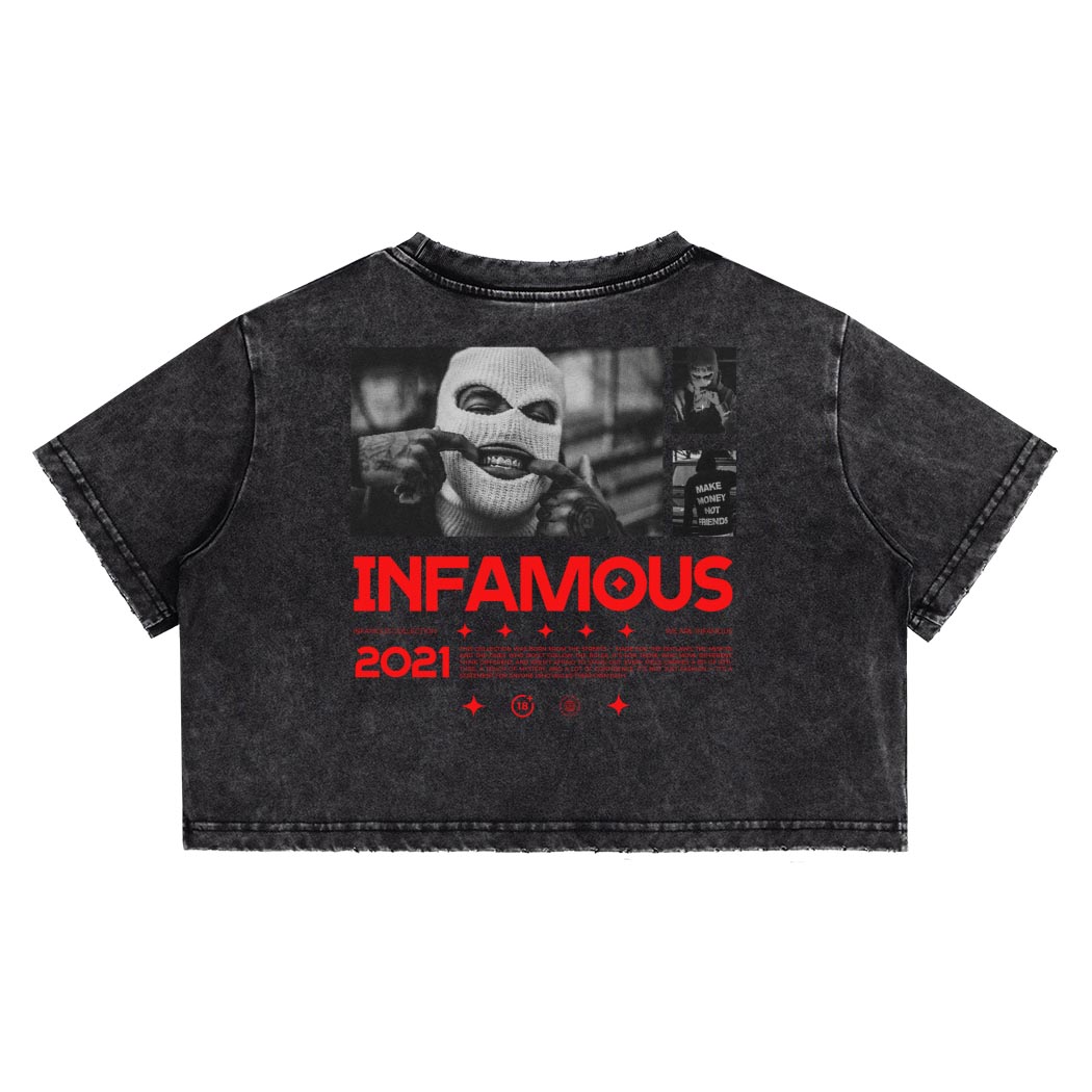 Infamous Outlaws - Womens Crop Tee - Image 8