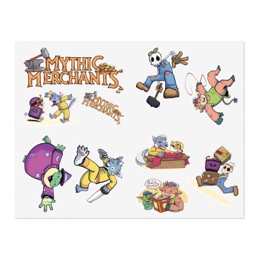 Alternative view of Mythic Merchants - Sticker Sheets