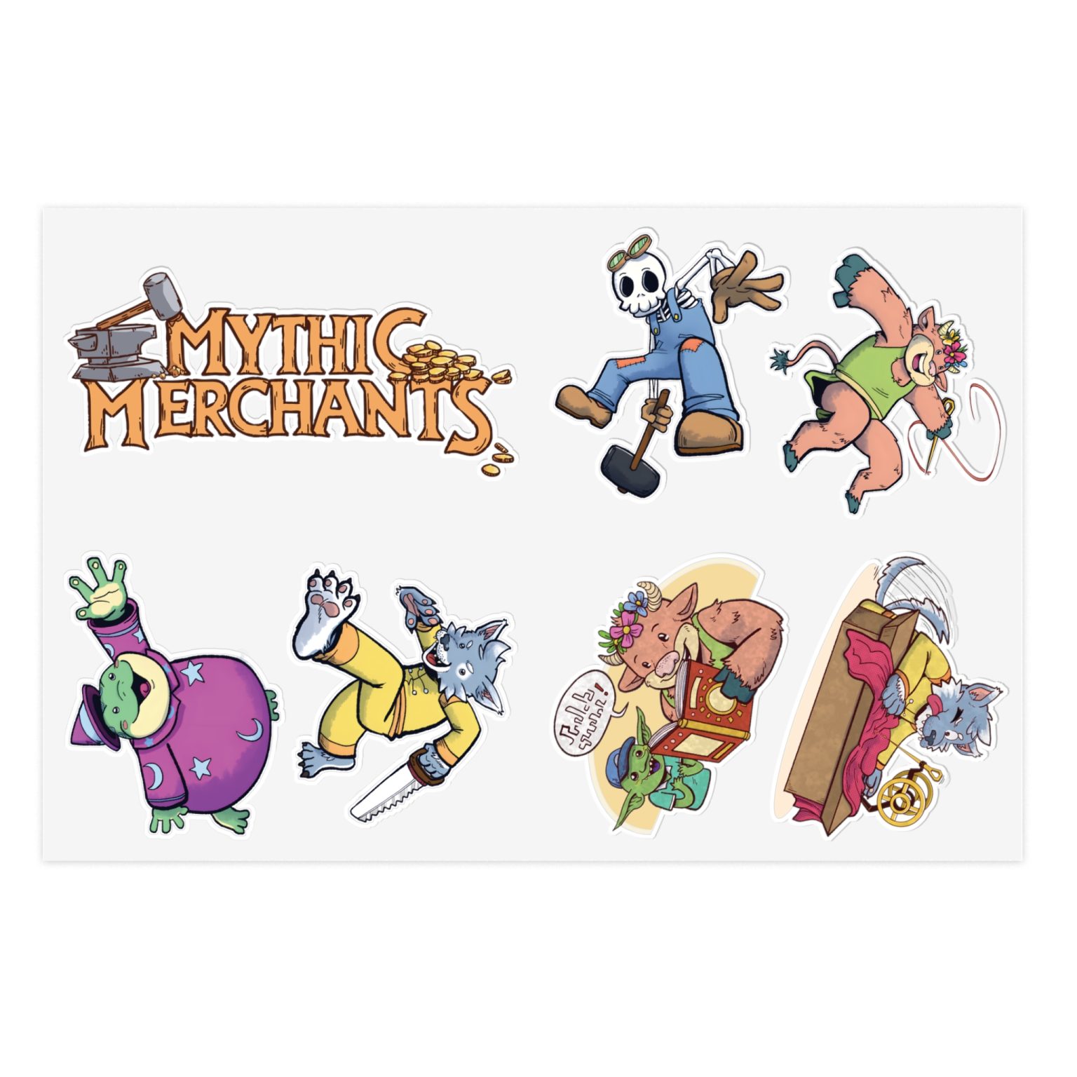 Merchant Sticker Mythic Merchants - Sticker Sheets - SOARDOGG.COM