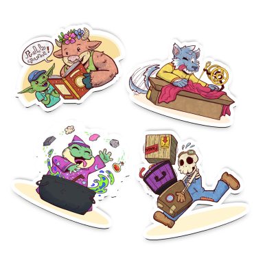 Mythic Merchants - Fridge Magnets