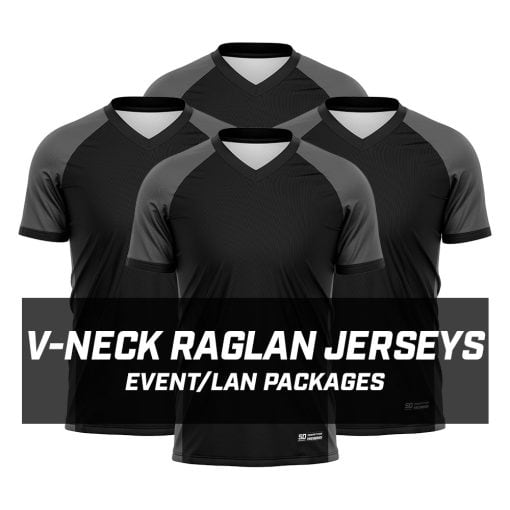 Pro Short Sleeve Raglan V-Neck Jerseys - Event/Lan Package