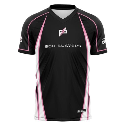God Slayers Pink - Pro Raglan V-Neck Jersey