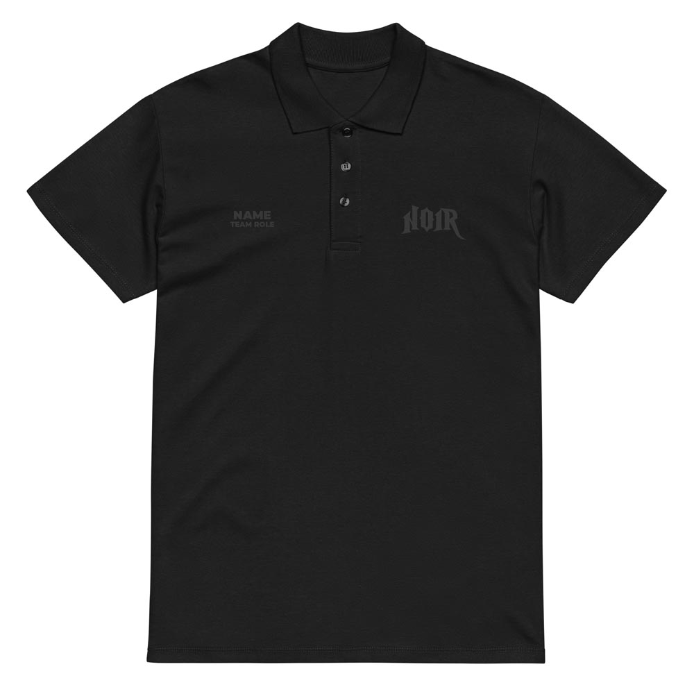 Noir - DTF Polo Shirt