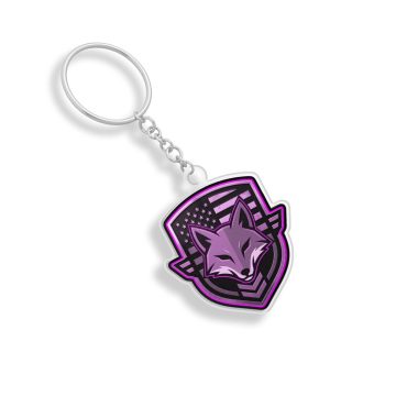 Alternative view of Foxhole - Acrylic Keychain