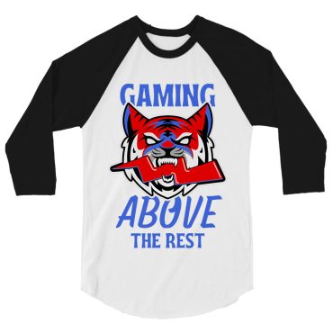 Above The Rest Tiger - 3/4 Sleeve Raglan Tee
