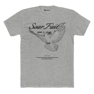 Alternative view of Overcome The World John 16:33 Tee
