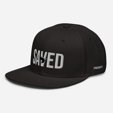Alternative view of SAVED Ephesians 2:8 Snapback Hat