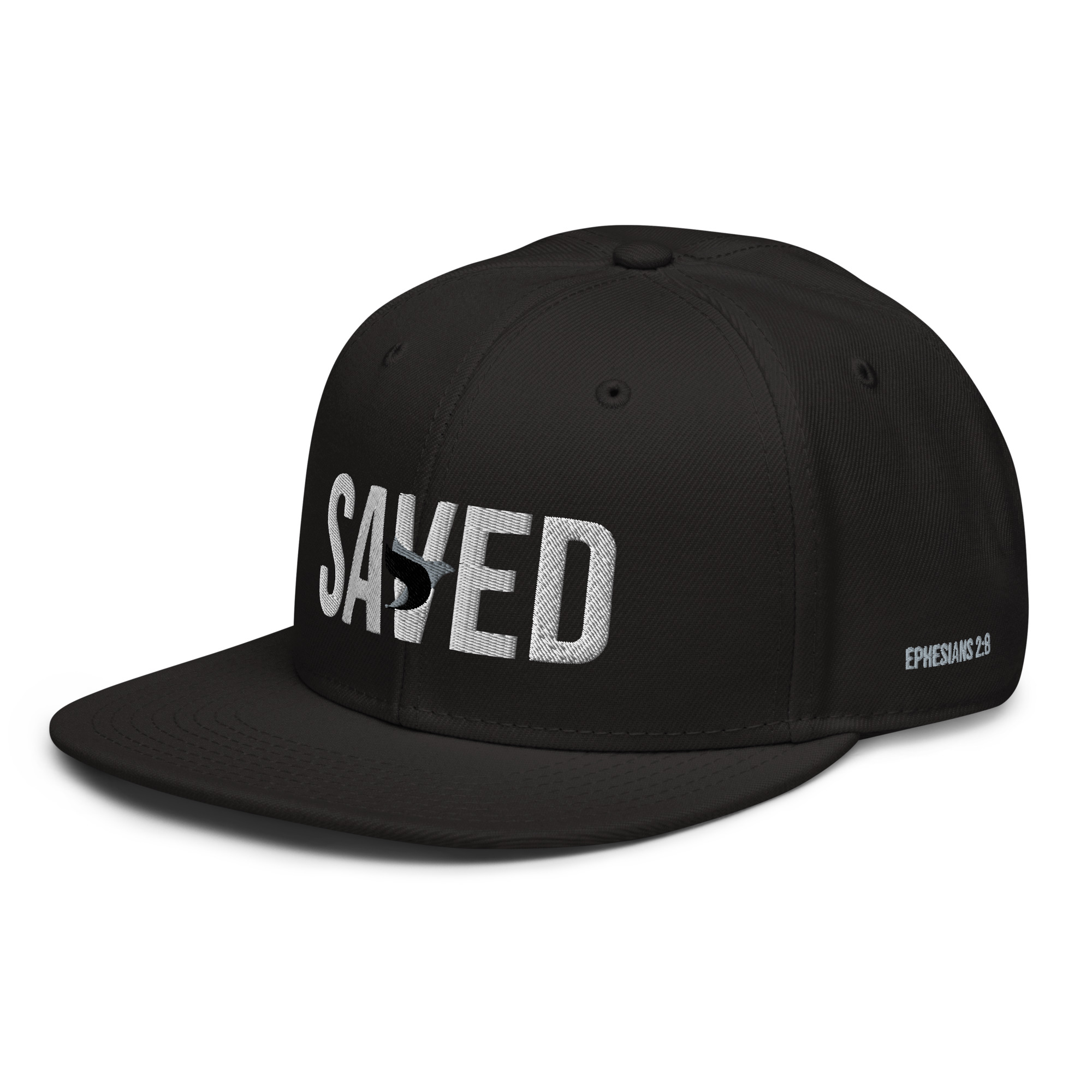 SAVED Ephesians 2:8 Snapback Hat - Image 4