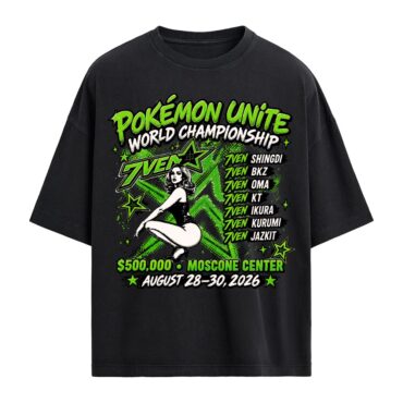 Alternative view of 7VEN Pokemon Unite WC 2026 - Oversized Tee