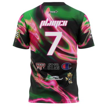 Alternative view of 7VEN Pink Neon Waves - Core Series Jersey