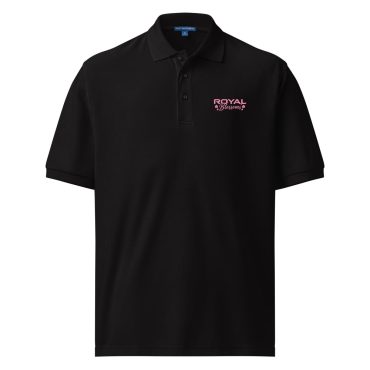 Alternative view of Royal Blossoms - DTF Polo Shirt