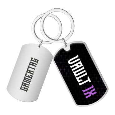 Vault IX -  Dog Tag Keychain