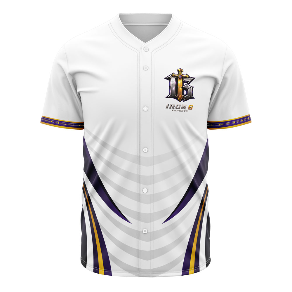 Iron 6 Esports - Pro Baseball Jersey - Image 2