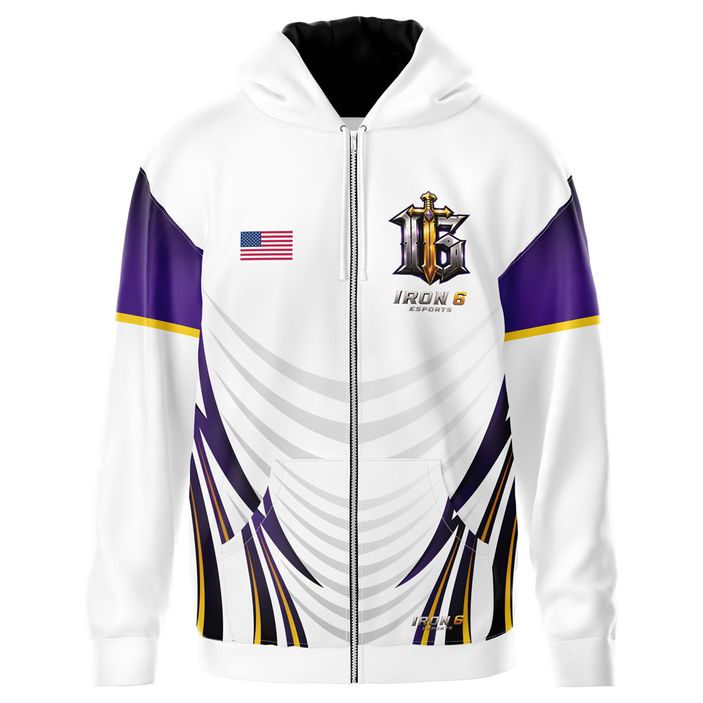 Iron 6 Esports - Pro Zip Hoodie - Image 2